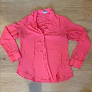 Express Portofino Slim Fit Dress Top Blouse